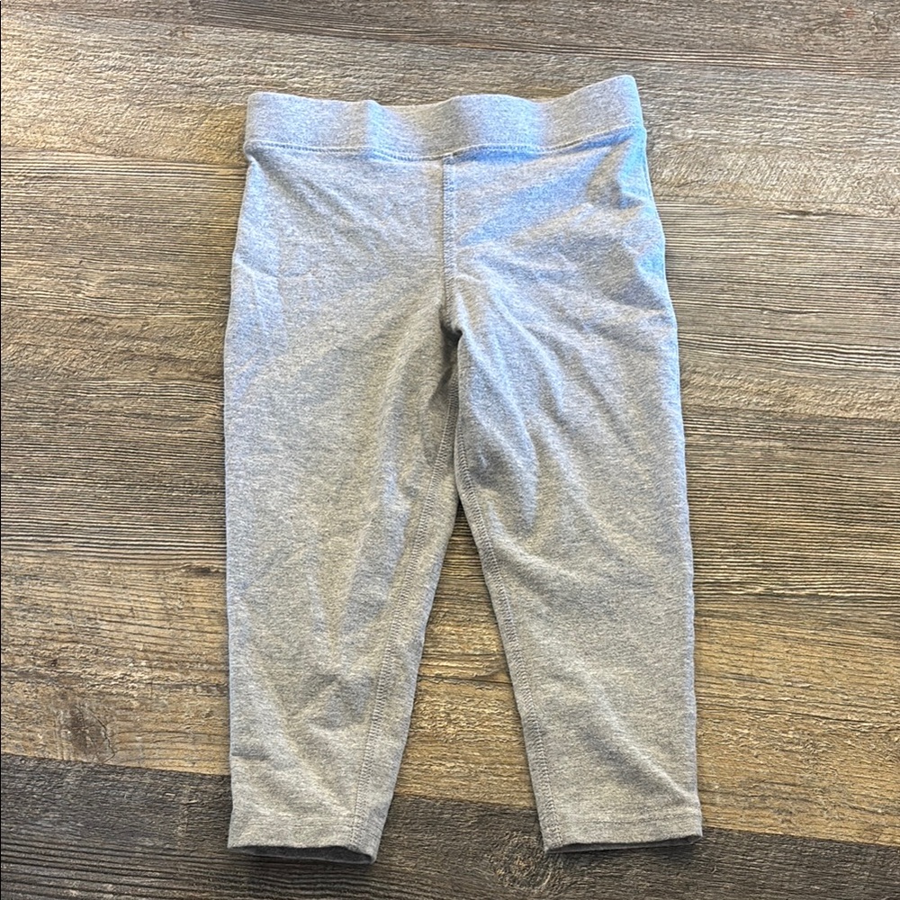 Primary Gray Leggings Soft Stretchy Bottoms Capris